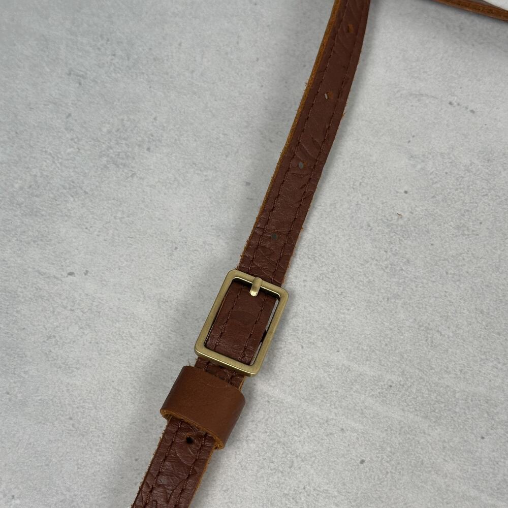 Portland Leather Goods Crossbody Bag Womens Small Brown Floral Embossed Western - Picture 10 of 15